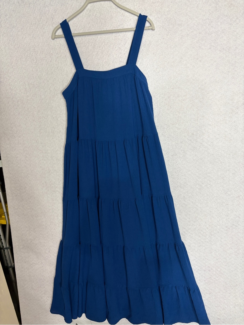 Max Studio Blue Tiered Maxi Sundress - Picture 4 of 5